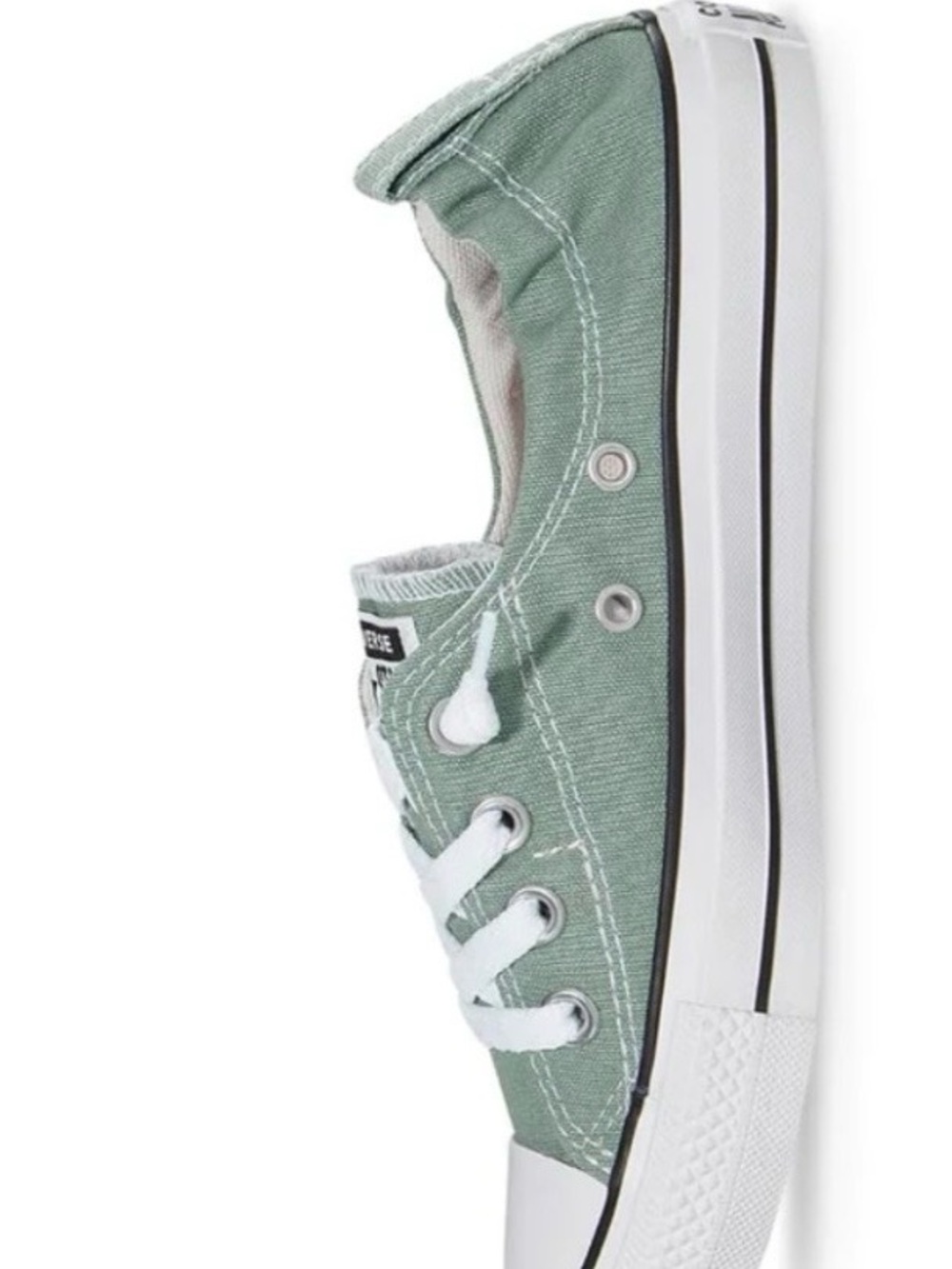 Classic Low-Top Canvas Sneakers in Sage Green